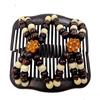 CR56 Vielseitiger Haarkamm: Magisches Styling-Werkzeug mit zweireihigen Holzperlen