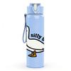 1PC Silly Goose Duck Cartoon 750ml Color Plastic Sports Water Bottle Leakproof Flip Straw Lid Suitable for Sports Office Home Use