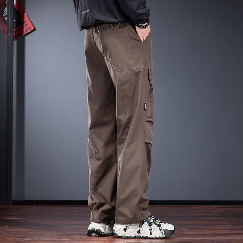 JieLeNuo Men's Autumn/Winter Outdoor Cargo Hiking Pants