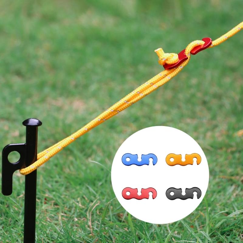 30Pcs Tent Wind Rope Buckle Adjustable Guyline Cord Adjuster Aluminium Alloy Cord Buckles for Outdoor, Camping, Picnics