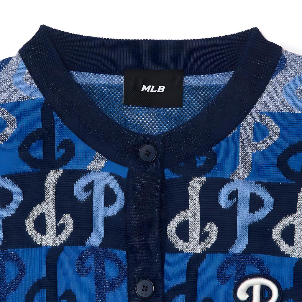 New MLB Knitwear Women's Blue 3FKCM0131-10BLD