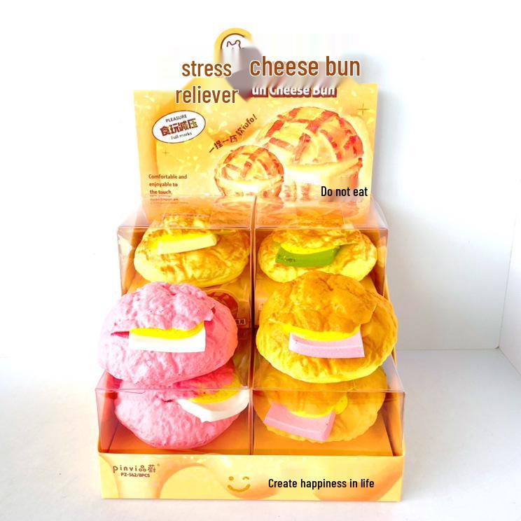Simulation Hamburger Pineapple Bun Bread Model Display Prop