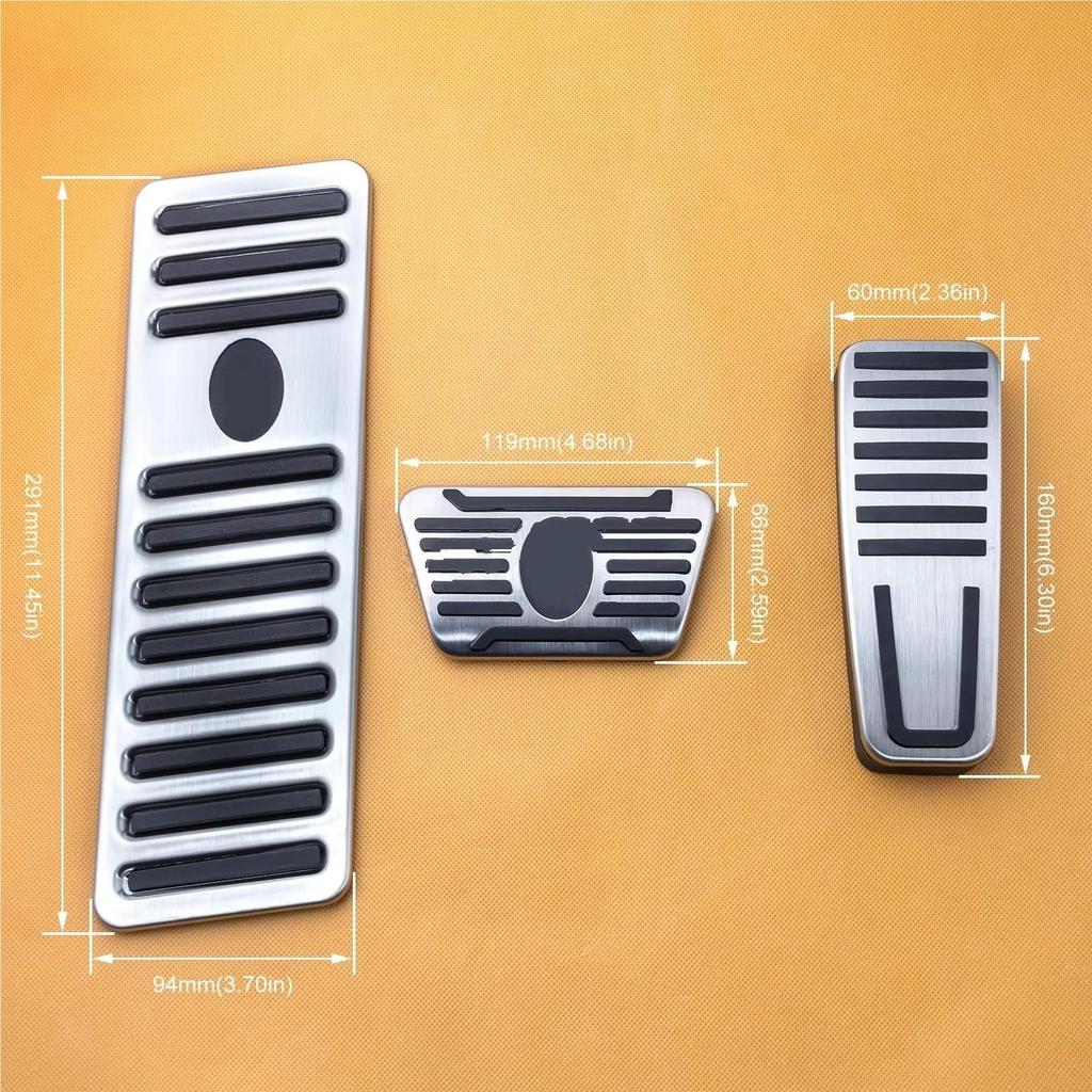 Pedal Cover LHD Anti-Slip Foot Rest Brake Gas Pedal Pad Cover for Maserati Ghibli Levante Quattroporte 2014-2023 Brake Pedal Cover