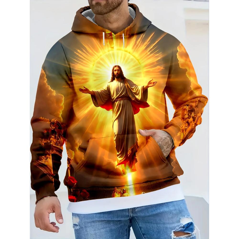 Casual Men's Loose Sports Hoodie Fashion Versatile Hoodies Sweatshirts Men’s