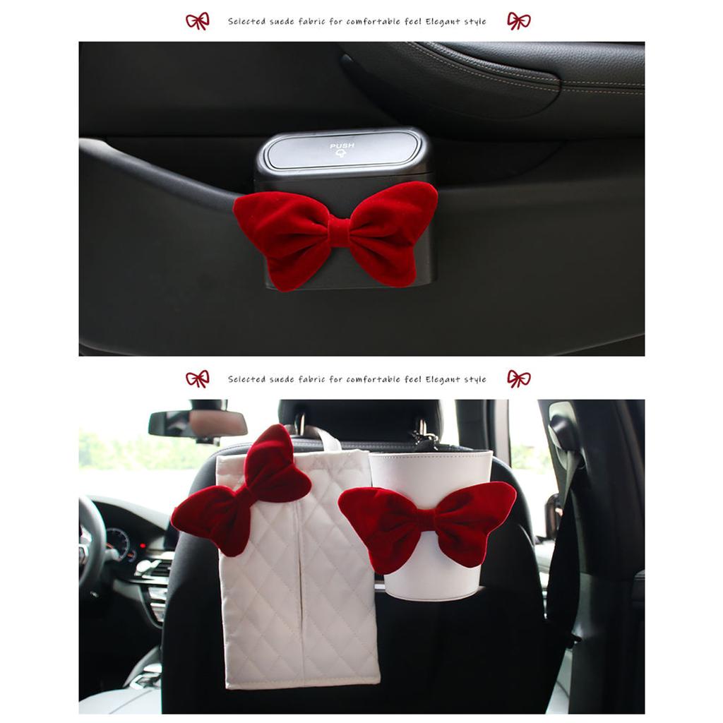 Fiocco a Farfalla Ornamento Interno Auto Decorazione Console Centrale Eleva l'Interno della Tua Auto con Elegante Fiocco a Farfalla
