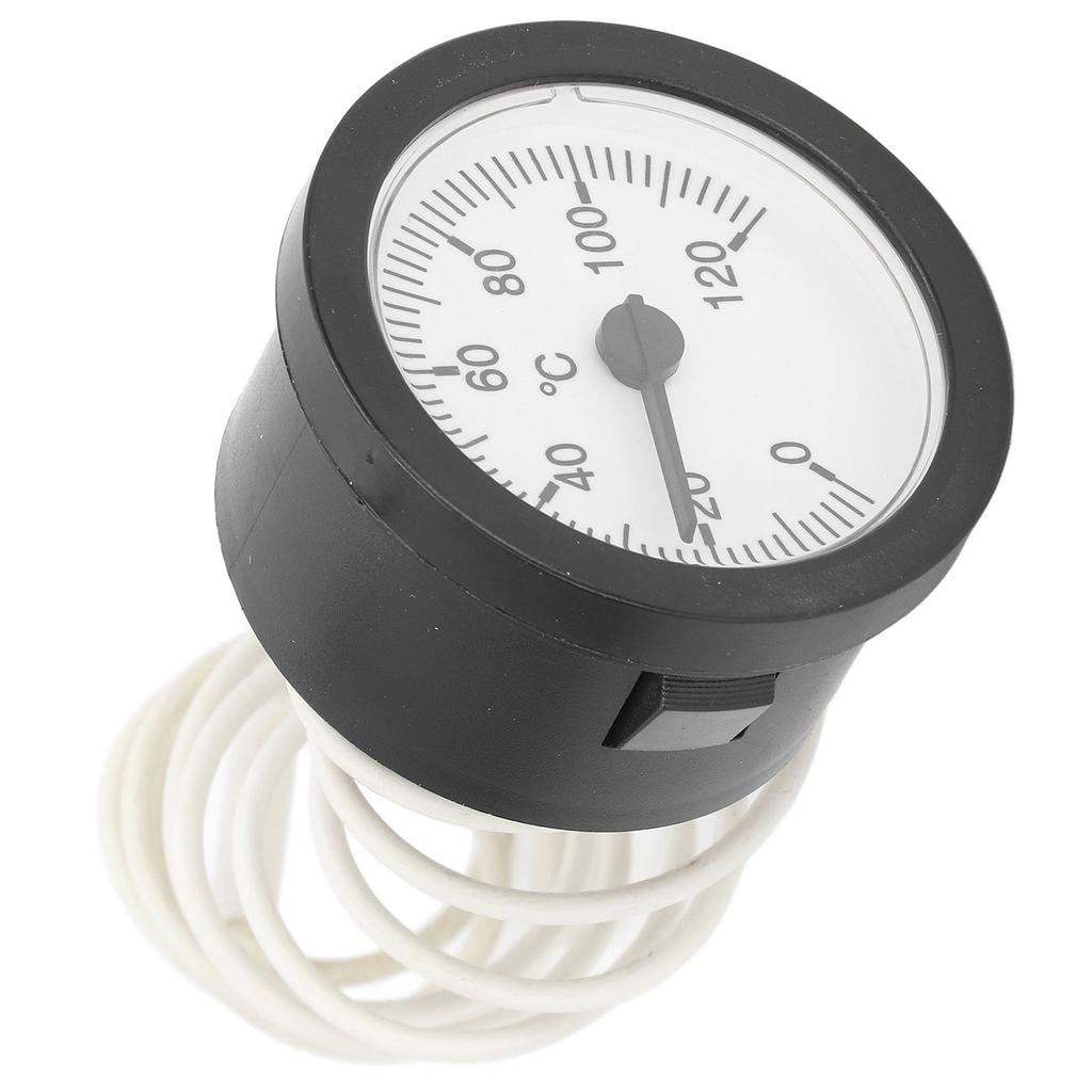 Bimetal Thermometer Gauge with Tube Small Size Accurate Round Type Portable Temperature Gauge