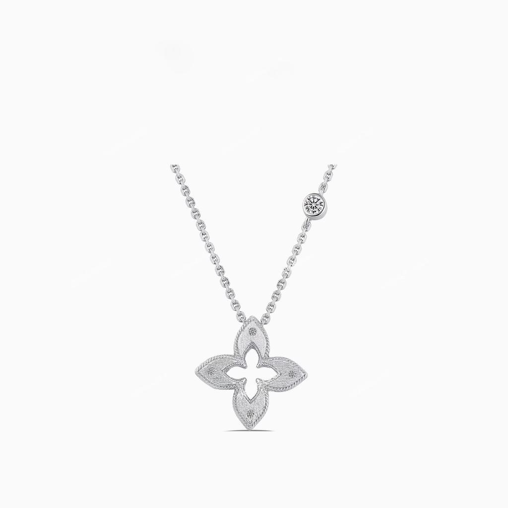 Four-Leaf Clover Necklace New Light Luxury Senior Sense Titanium Steel Does Not Lose Colour Collarbone Chain Jewellery
