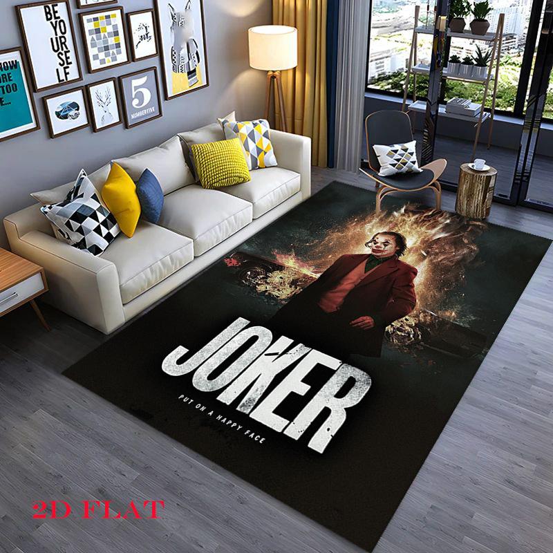 Joker Movie Poster Print Carpet Suitable For All Seasons Floor Mats Room Office Chair Cushion Art