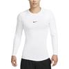 Nike Einfarbiges Rundhals-Figurbetontes Langarm-T-Shirt Herren-Tops Weiß FB7920-100