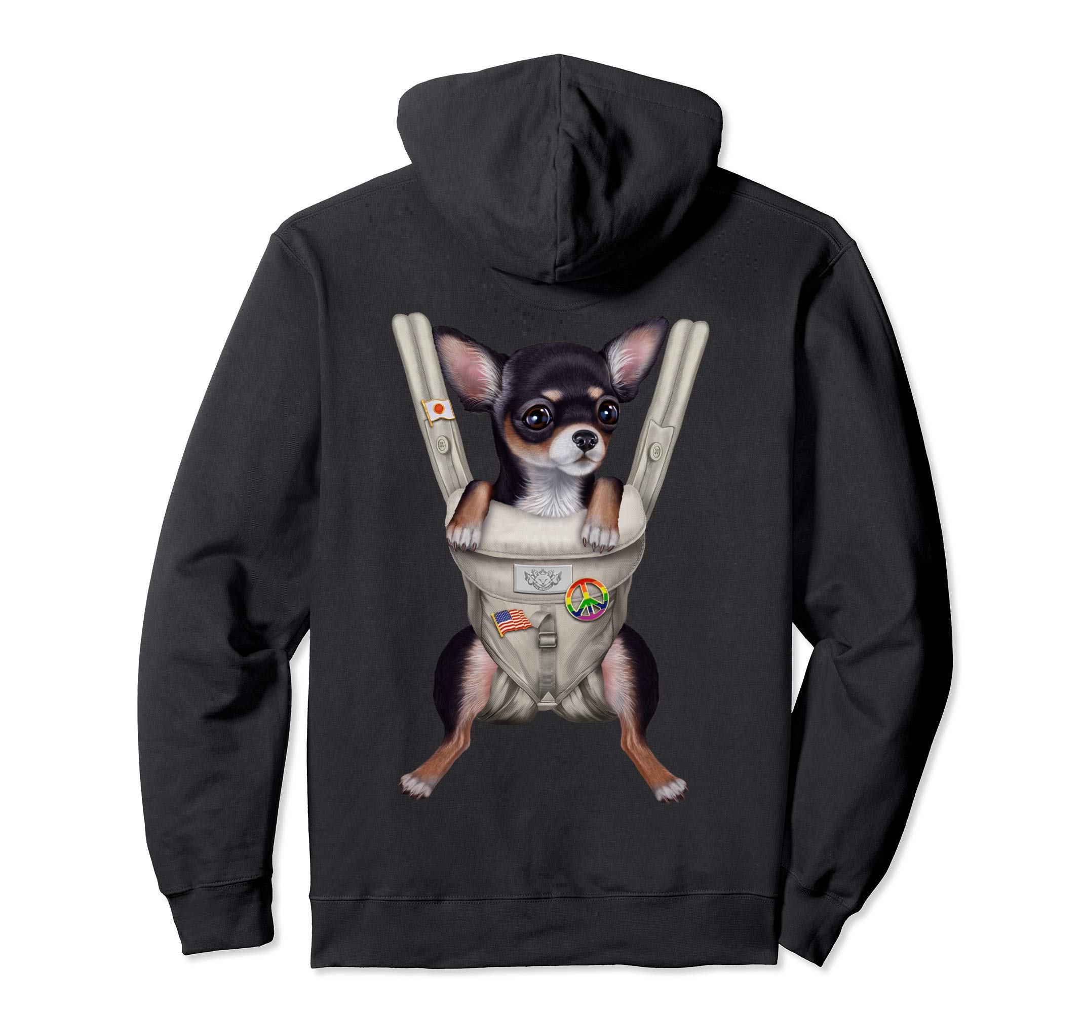 

Black Chihuahua Dog Carrying Carrier Hoodie