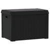 Vidaxl Garden Box With Seat Cushion, Anthracite, 125 L, Pp