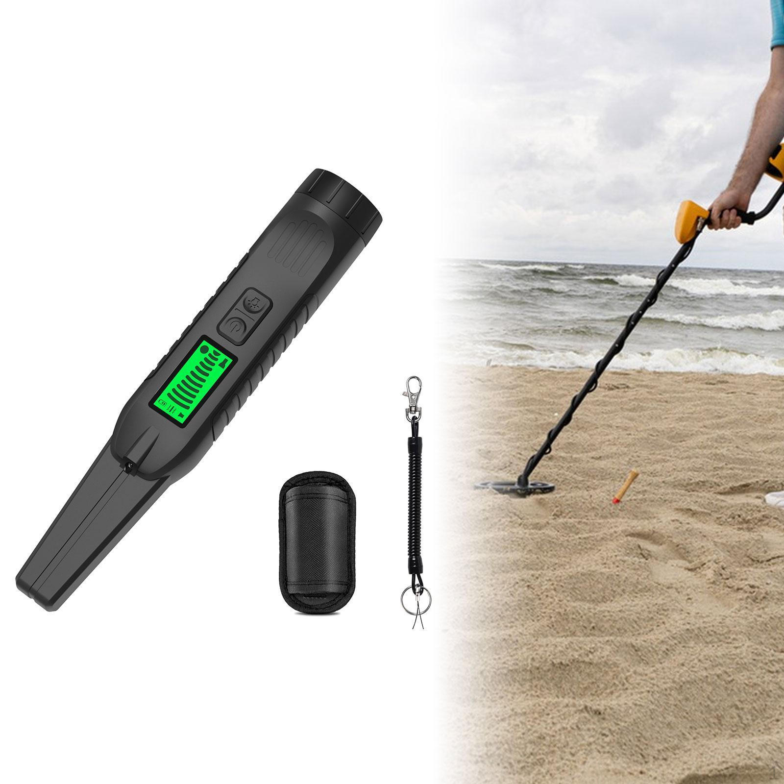 

Fully Waterproof 360°Detection 3 Modes ,Vibration,Sound Lightweight Handheld Black