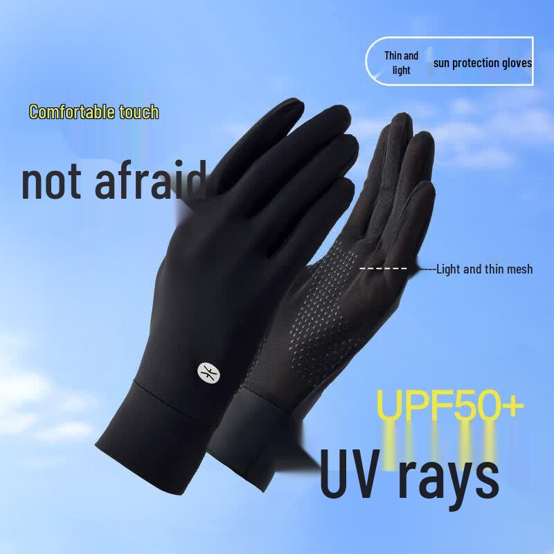

Zhenxiang 2026 Women s UV Protection Ice Silk Sunscreen Gloves One Size