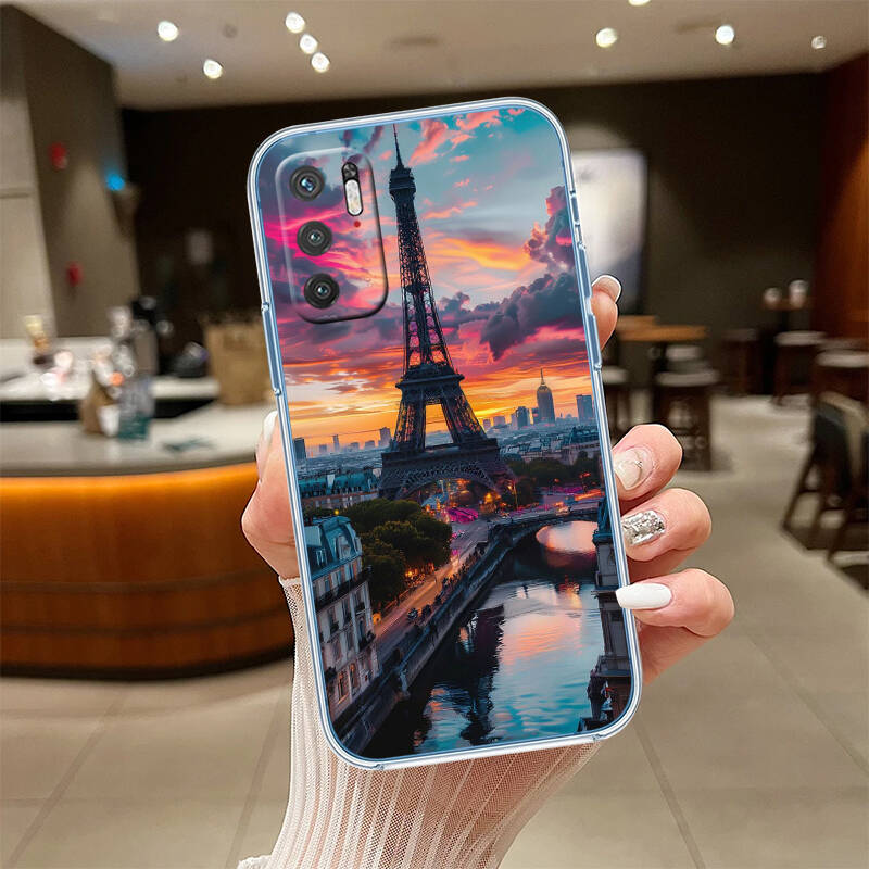 Paris Eiffel Tower Phone Case for Motorola G14 G15 G24 G30 G31 G32 G34 G41 G42 G51 G52 G50 G60S G60 G62 G72 G71 G73 G84 G85 G200 E32