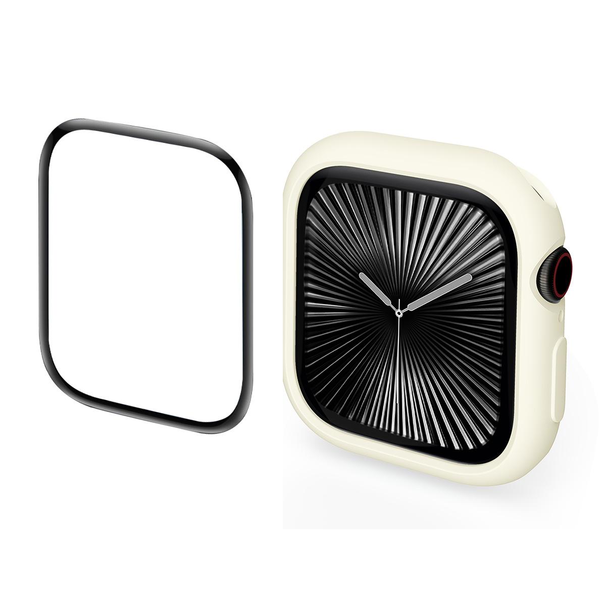 

Для Apple Watch Series 11/10 46мм ENKAY HAT PRINCE 2 в 1 Цукерковий Колір ТПУ Чохол для Годинника з Повним Покриттям PMMA М яка Плівка F