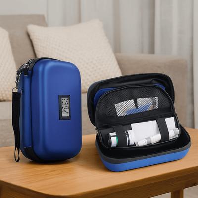 EVA Insulin Medication Storage Bag Temperature Monitoring Heat Insulation Insulin Coolers Mini LED Display Insulin Cooler Case