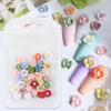 30 Pcs 3D Flower Nails Art Charms Colorful Resin Floral Nail Charms Manicure Supplies Nails Art Decorations