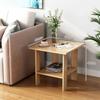 Home Small Table Living Room Small Coffee Table Bedroom Bedside Shelf Nordic Minimalist Tea Table Wooden Multifunctional Shelf