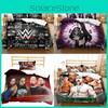 Wwe Eaw Duvet Cover Set With Active Dyeing For Double Bed Bedroom Decor