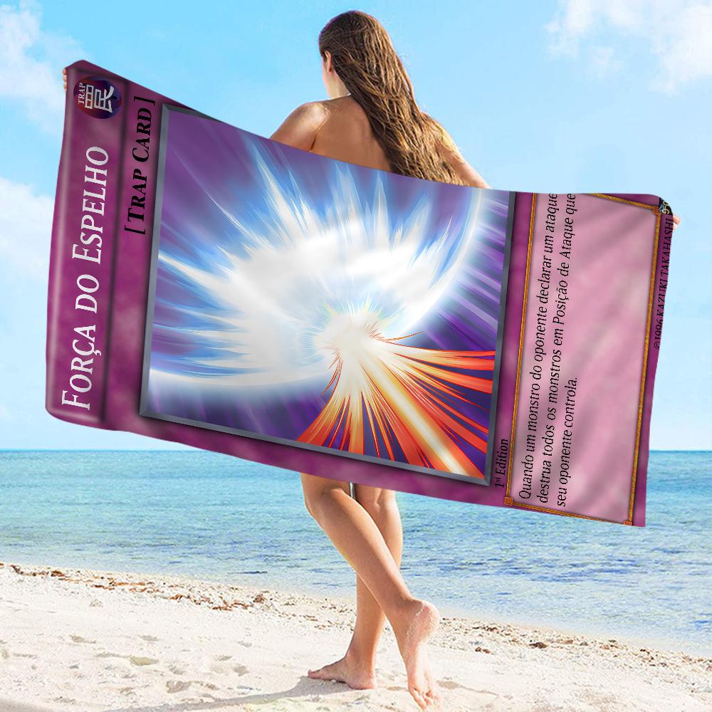 Yu-Gi-Oh MONSTER CARD Towel Microfiber Beach Towel Absorbent Quick dry Soft Yoga Swimming Resort Mountain Climbing Towel