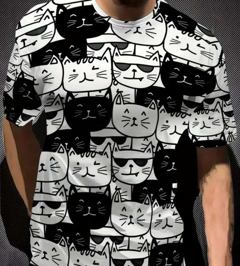 

Футболка размера XXS-6XL Plus для мужчин, забавная одежда с принтом поцелуя обезьяны и губ, футболка с принтом 3D гориллы, унисекс, короткий рукав, топы, футболка M