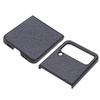 Shiny Phone Case Suede Lining ABS Scratch Resistant Folding Screen Phone Case for Samsung Galaxy Z FLIP 4