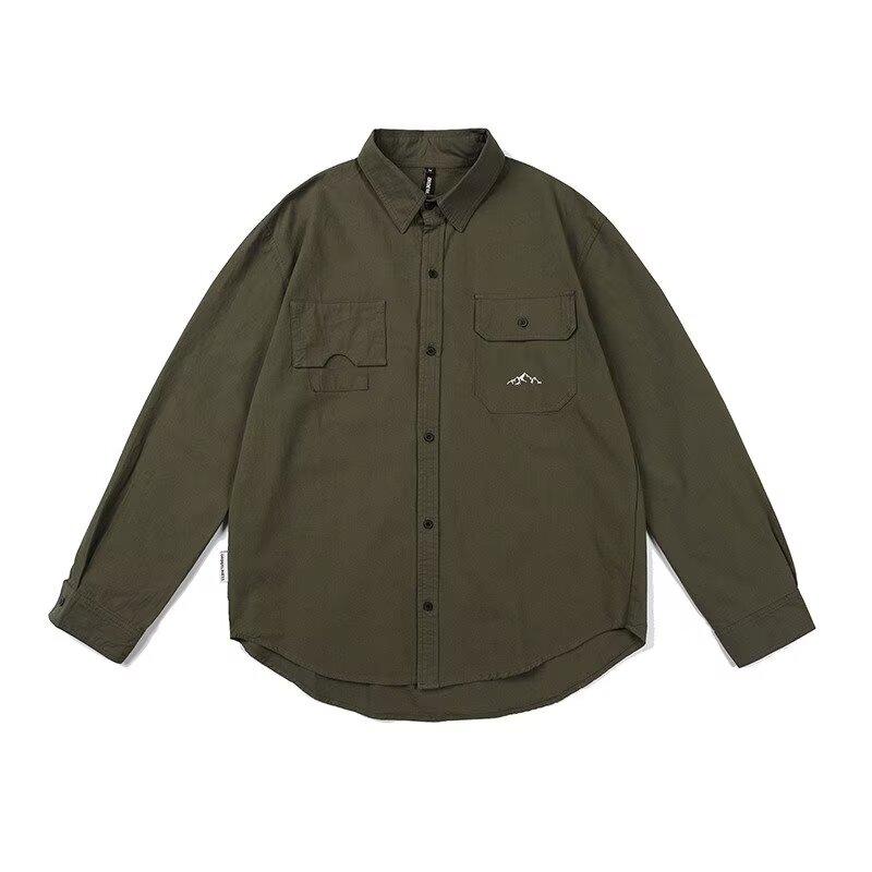 2024 Letter Long Sleeve Shirt Japanese Hong Kong Style Ins Loose Shirt Boys Summer Trendy Versatile Casual Coat