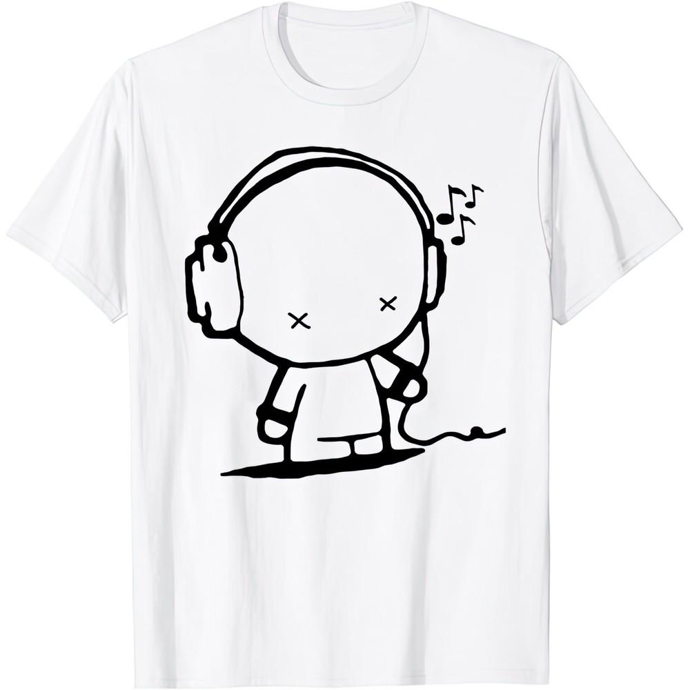 Music Man Headphones Party Pop Rock Dance Rap Punk Heavy Metal Motown T Shirt