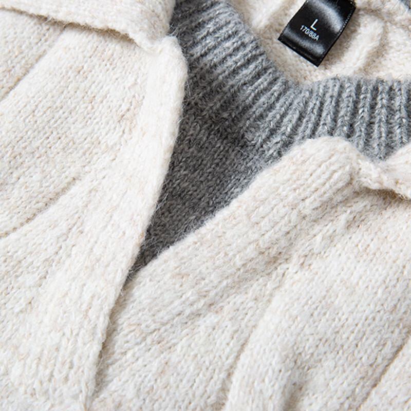 SNOOPY Men's Round Neck Pullover Knit Sweater