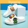 And Stylish Fun Cartoon Themed Boys Slippers For Summer In Black Yellow And Pink With Comfortable Eva Material