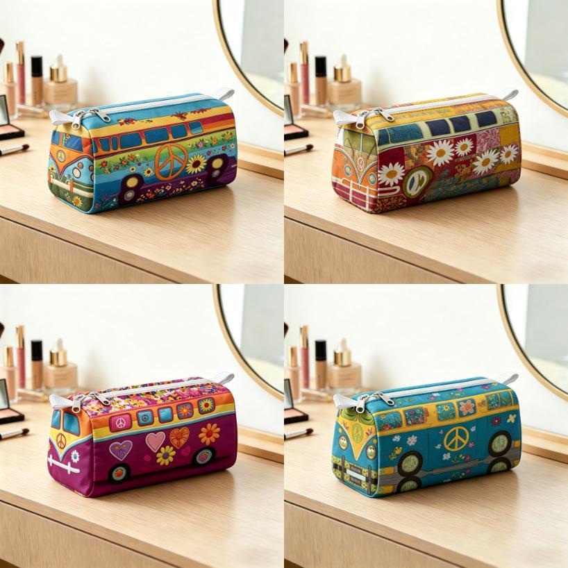 Multi Functional Plush Makeup Organizer With Zipper Closure For Home Use Storage