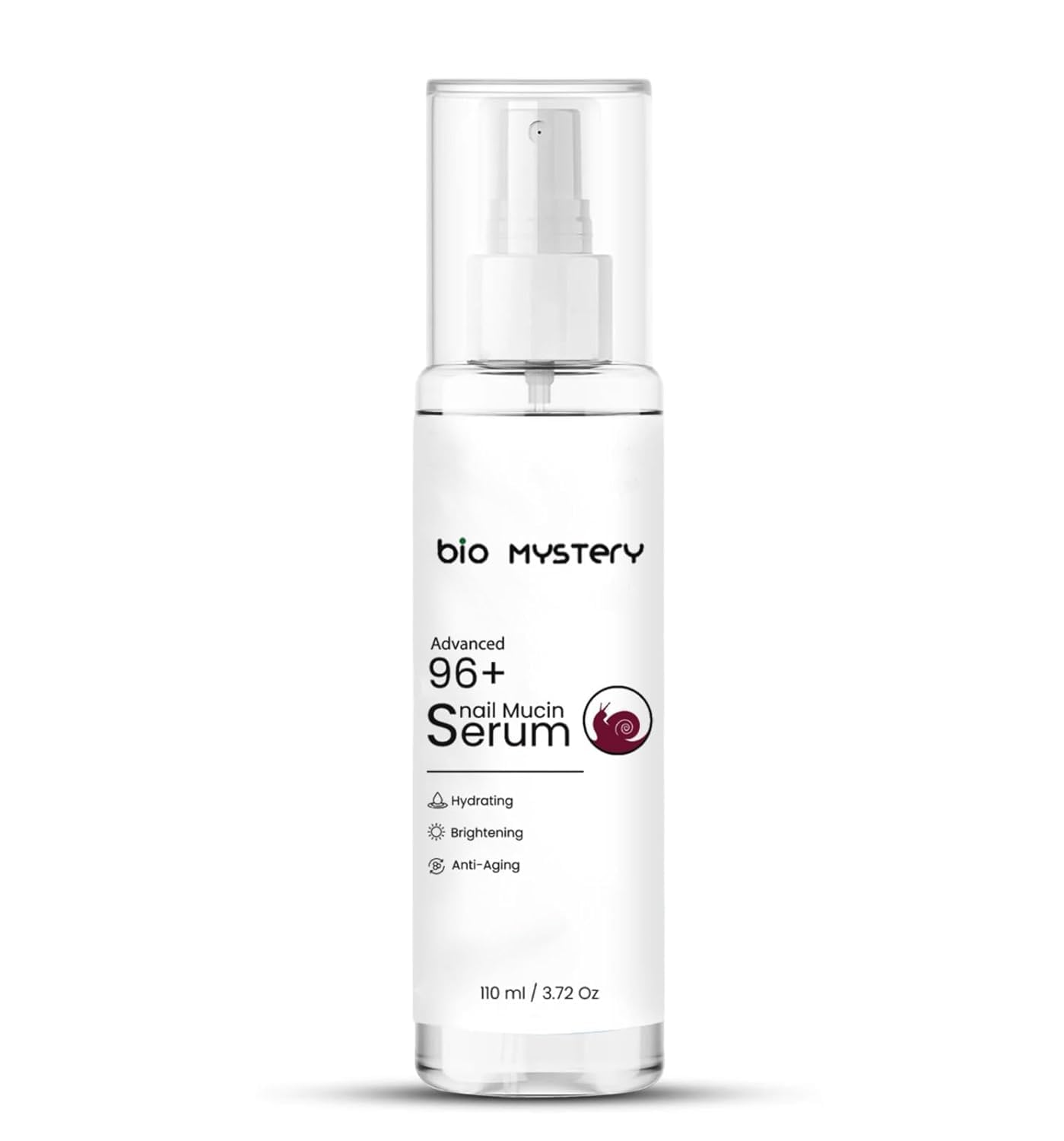 Bio Mystery Advanced Сыворотка с муцином улитки 96%+ | Мощный антивозрастной бустер против мелких морщин, пигментных пятен и гиперпигментации - 110 мл