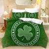 Home Textiles Three-Piece Clover Simpa Cartoon Digital Printing Quilt Pillowcase Bedding