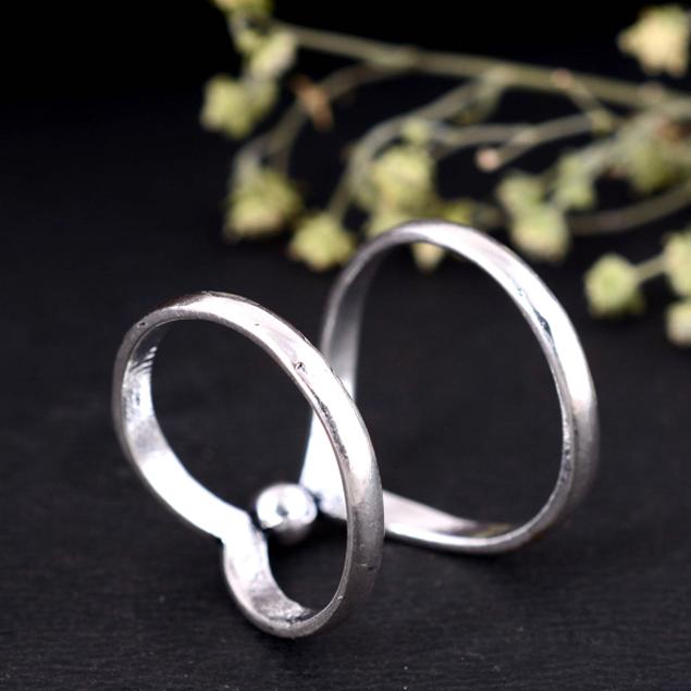 Silver Arthritis Thumb Ring – Handmade Adjustable Splint for Joint Support, Pain Relief, and Daily Wear