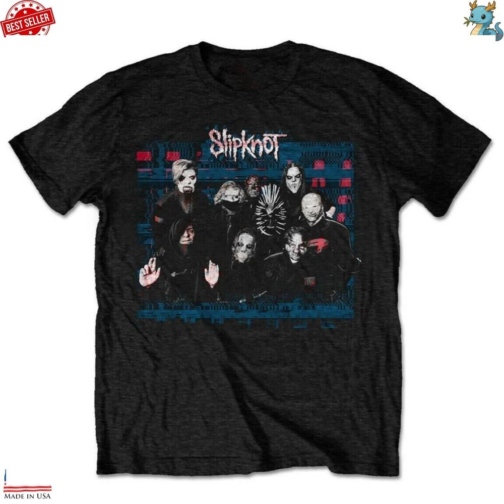 Графическая футболка Slipknot Вдохновленная Винтажная Стирка Рок Металл Футболка Унисекс M
