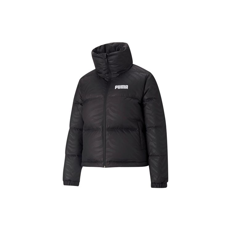 

PUMA Women s AOP Short Puffer Jacket Black 846364-01 M