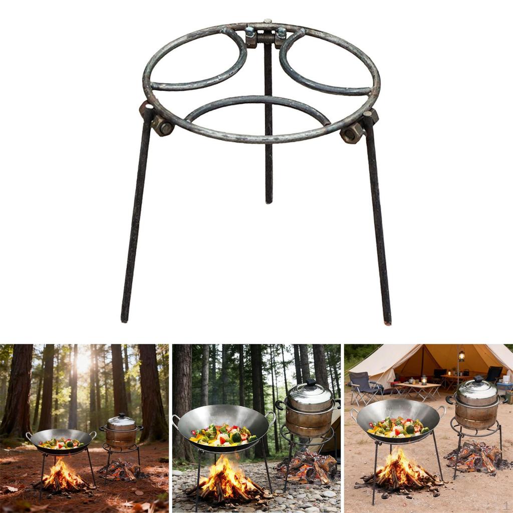 Trójnóg na ognisko Składany Stojak na Garnek Grillowy Campingowy na Piknik