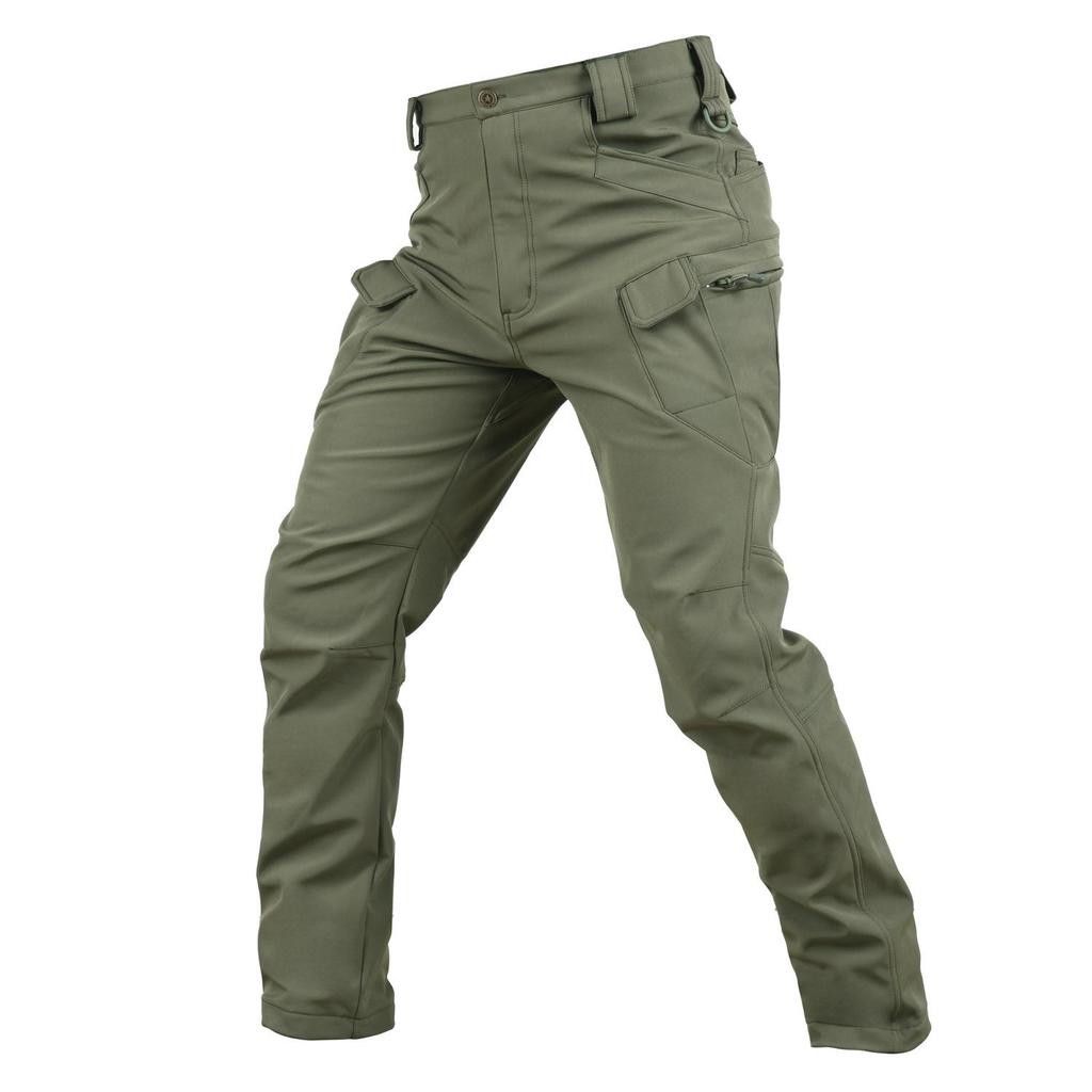 Men's IX7 Tactical Camouflage Fleece-Lined Softshell Winter Pants