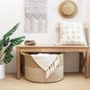 Cotton Rope Woven Laundry Hamper & Storage Basket, Large Capacity, Foldable for Clothes, Toys, and Sundries.
