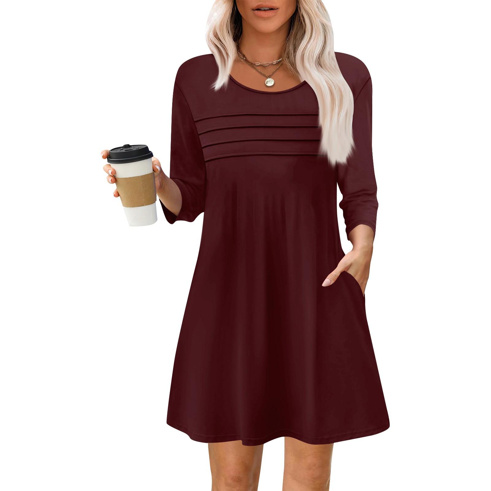 

Женские летние повседневные лепестковые узкие полосатые платья с длинным рукавом и плиссировкой с цветочным принтом L