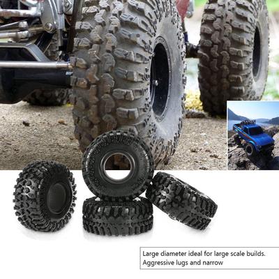 4X Austar 2.2 "125mm 1/10 Lastikler için 1/10 RC4WD D90 Eksenel SCX10 RC Kaya ARABA