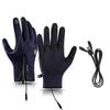Reusable USB Heated Gloves Polyester Touchscreen Gloves Durable Rechargeable Gloves  for Winter