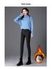 High-Waisted Plus-Velvet Skinny Jeans for Women - New Autumn/Winter Style, Light-Colored, Slimming, Elastic, Thickened, Self-Heating Small-Leg Pants