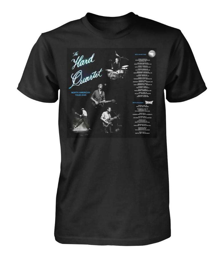 The Hard Quartet North American Tour 2025 T-shirt size S-5XL Unisex T-Shirt S