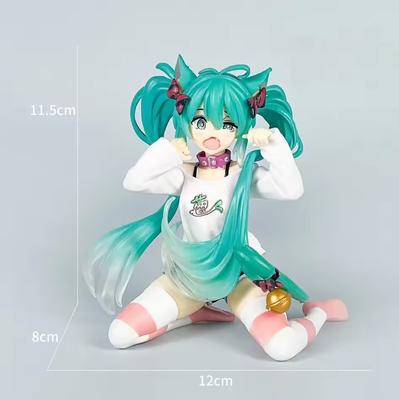 New Hatsune Miku Anime Figure Pink Dress PVC Model Action Toys Cherry Pink Cherry Blossom Decoration Collect Gifts