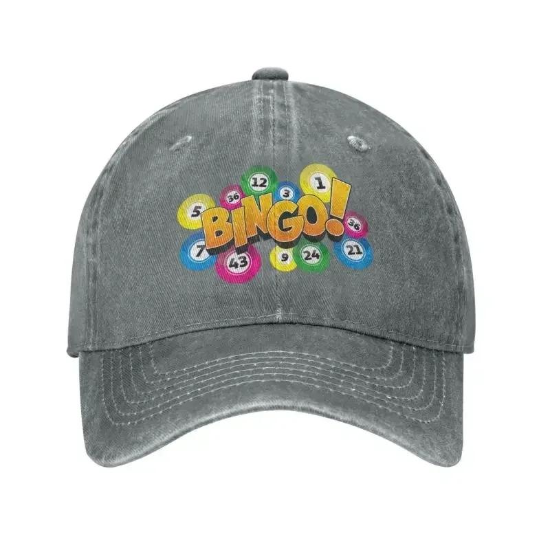 Klassisk Bomull Het Spel Bingo Basebollkeps Herr Dam Personlig Justerbar Unisex Pappahatt Sommar