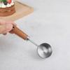 14ml Measuring Cup with Wood Handle Kitchen Measure Tools Stainless Steel Measure Spoon  Baking