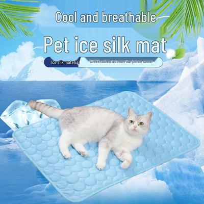 Sommerkühlmatte für Haustiere: Atmungsaktive Eis-Seidenmatte für Hunde & Katzen