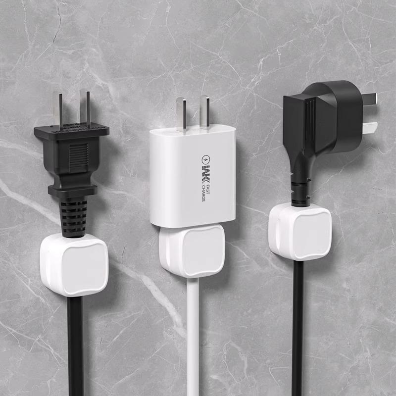 Magnetic Cable Organizer and Wall-Mounted Charging Clips for Phone and Data Cables