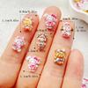 50Pcs Cute Mini Cartoon Animal Puppy, Rabbit Nail Art Resin Designer Charms DIY Craft For Nail 3D Decorations Jewelry